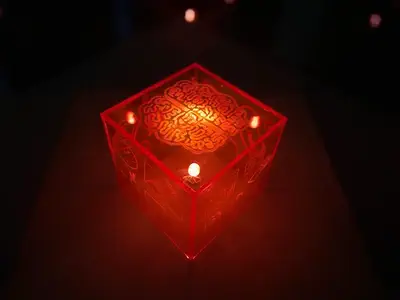 Artwork harnessing colour and light to convey varied experiences relating to brain tumours.