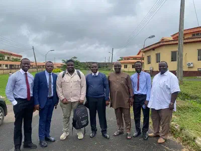 Members of CAI4CAI and the OAUTHC surgical team following the departmental presentation.