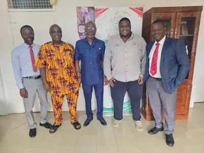 Meeting with OAUTHC Chief Medical Director Professor John Okeniyi.